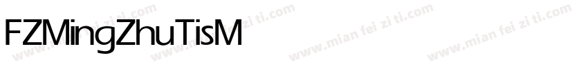 FZMingZhuTis Medium字体转换